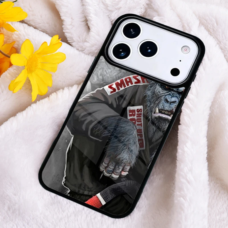 sport Martial Art MMA Fight Jiu Jitsu pattern Phone Case For iPhone 17 16 Pro Max 15 14 Pro 11 12 13 XR XS 6 7 8 Plus  Cover