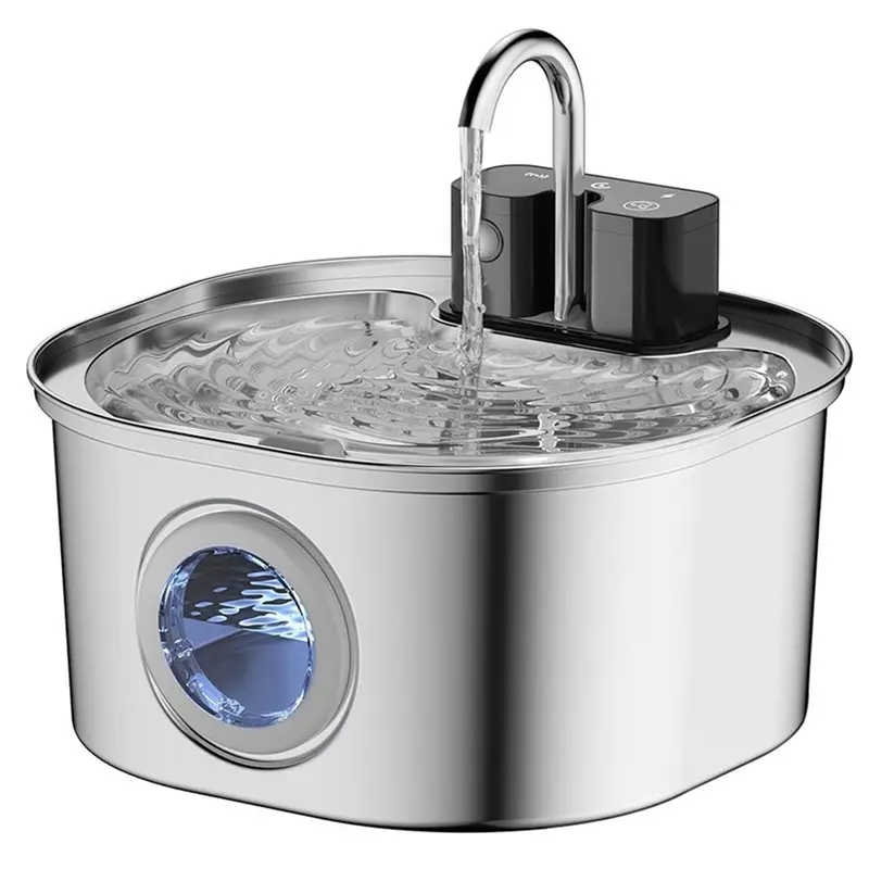 

Питьевой фонтанчик для домашних животных, автоматический диспенсер для воды для кошек, собак, зарядка, интеллектуальный фонтан для воды для домашних животных с фильтром