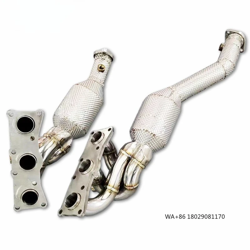 

Exhaust Manifold Downpipe for 325/330 E90/E92/E93 2.5L/3.0L 2005-2012 Stainless Steel High Flow Catted Downpipe