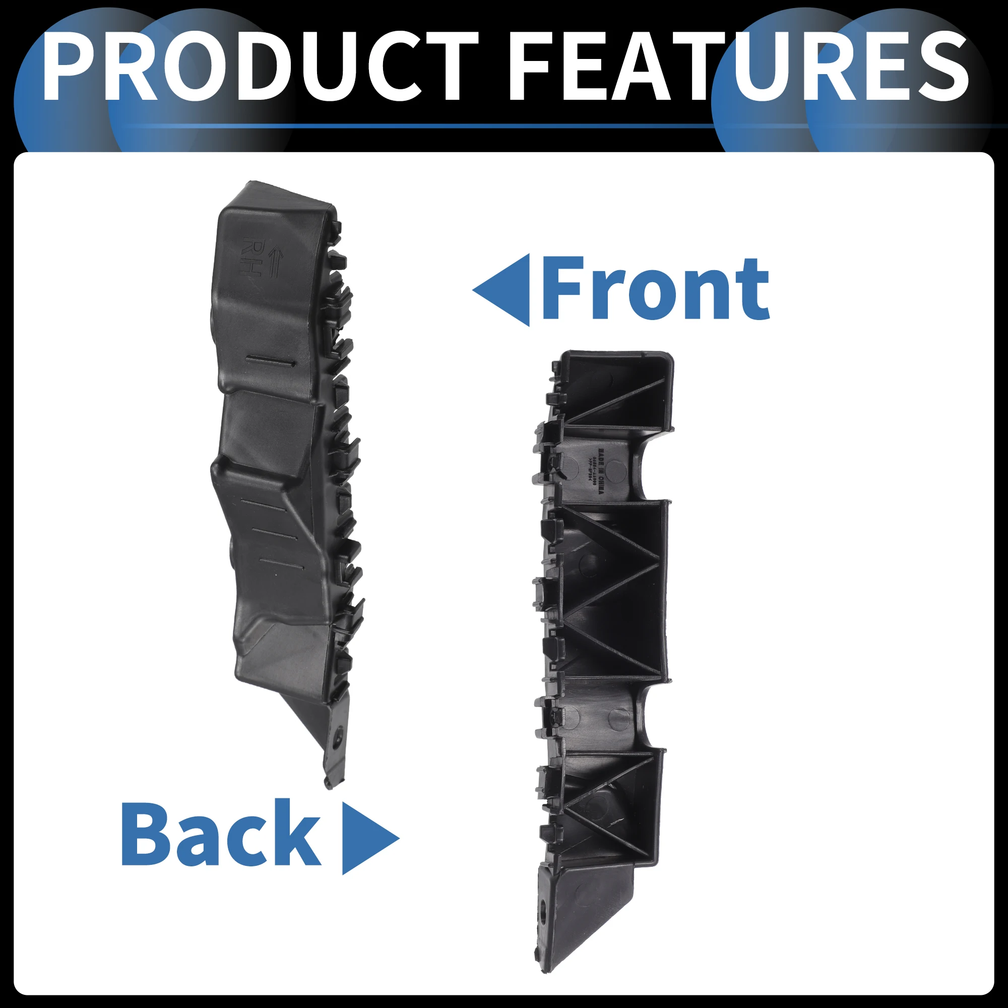 UXCELL 1 قطعة المصد الأمامي الأيمن التجنيب قوس رقم 86552AA000 لشركة هيونداي إلنترا 21-23