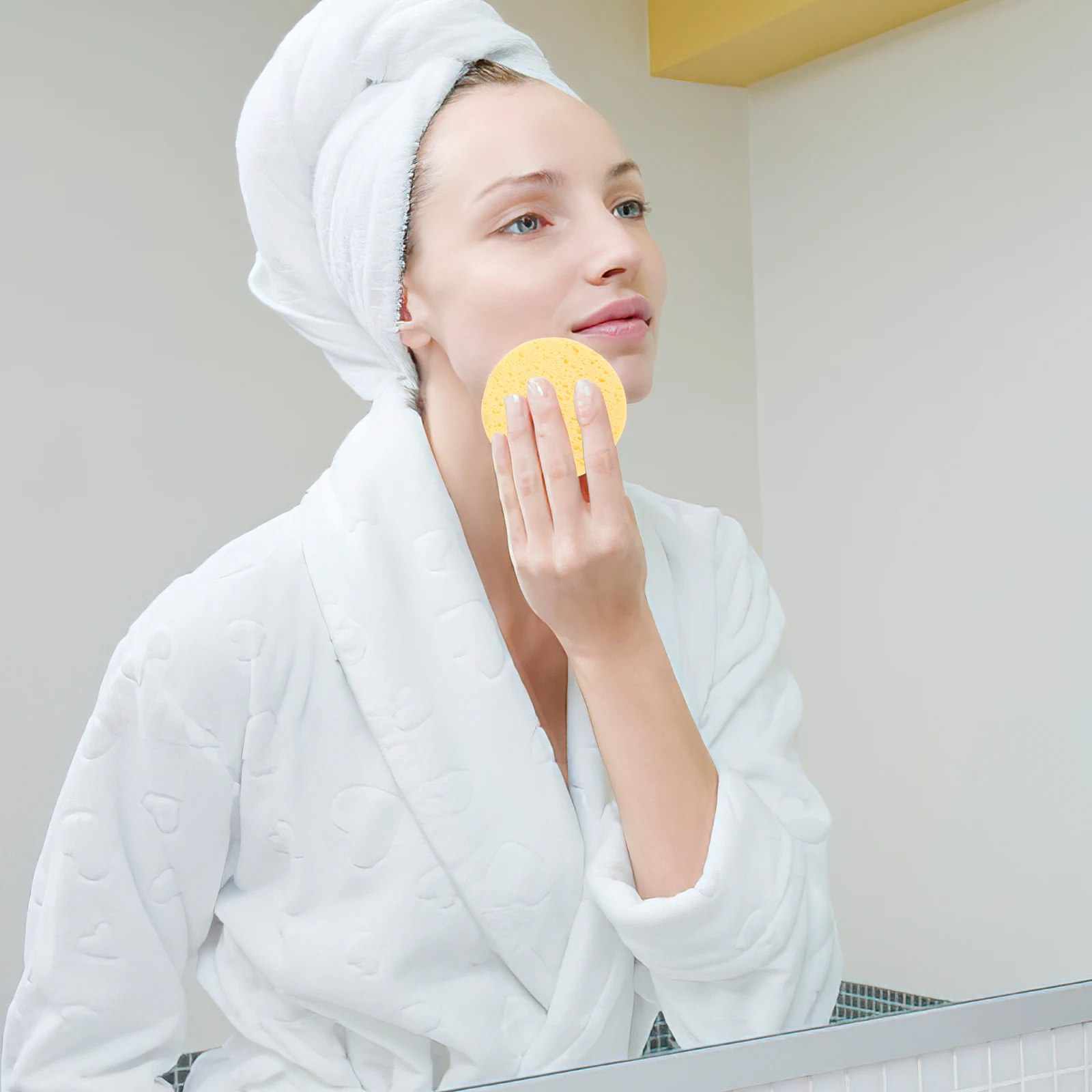 Éponges nettoyantes pour le visage, tampons démaquillants, outils exfoliants respectueux de la peau, tampons démaquillants, 10 pièces