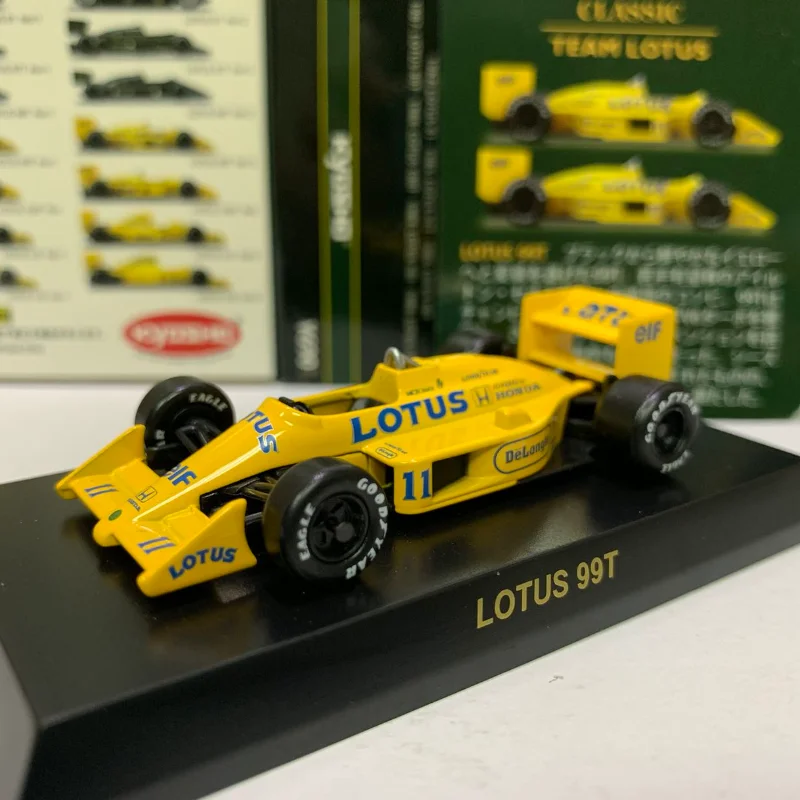 

KYOSHO 1/64 Lotus 99T #11 Collect die casting alloy F1 RACING trolley model