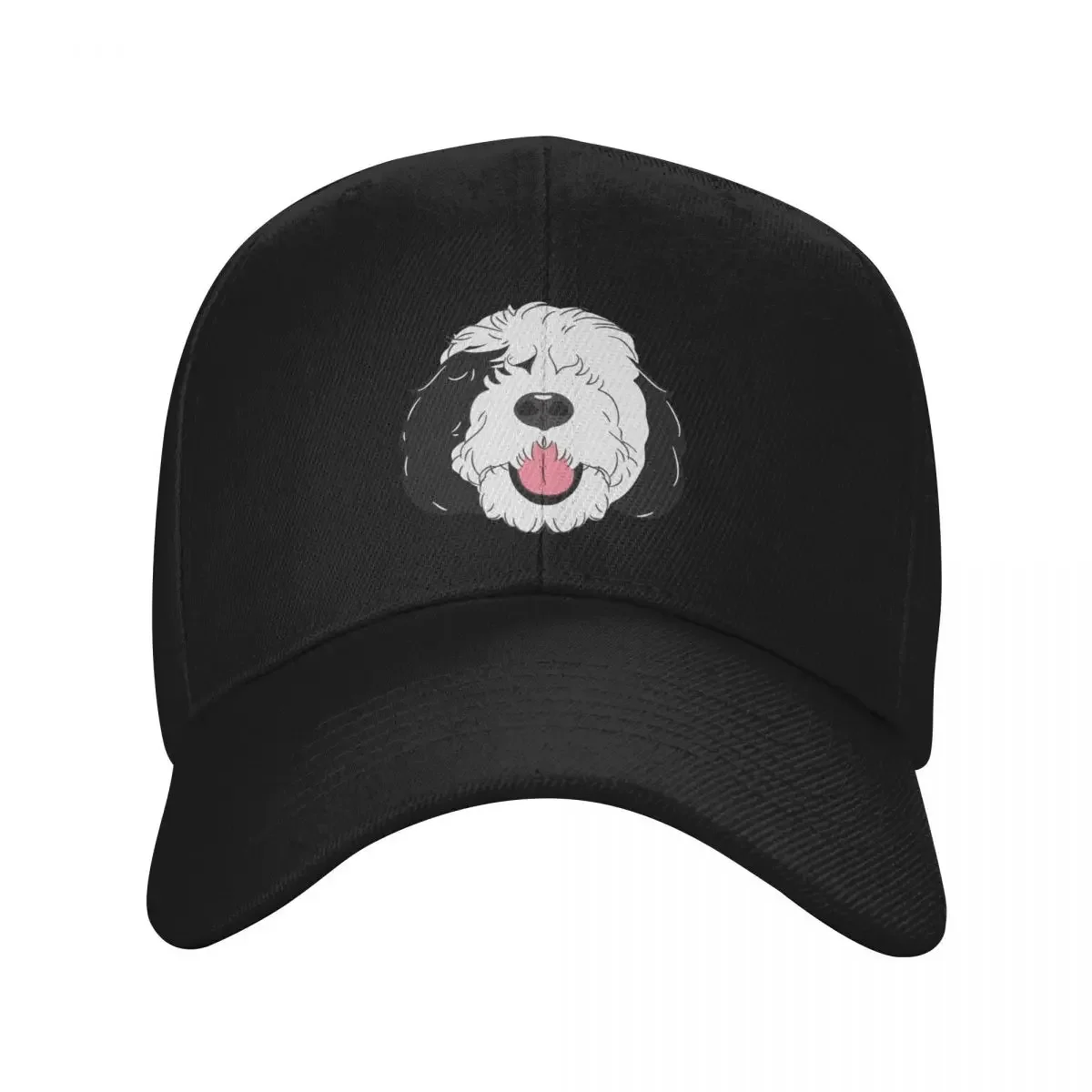 

LOVE Black and White Sheepadoodle 4 - Baby Blue Baseball Cap |-F-| Cosplay fishing caps man Women's Beach Outlet Men's