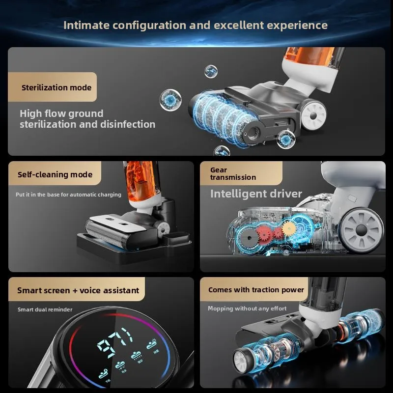 Робот-пылесос, комбинированная электрическая швабра 3 в 1, автоматическая уборка для дома