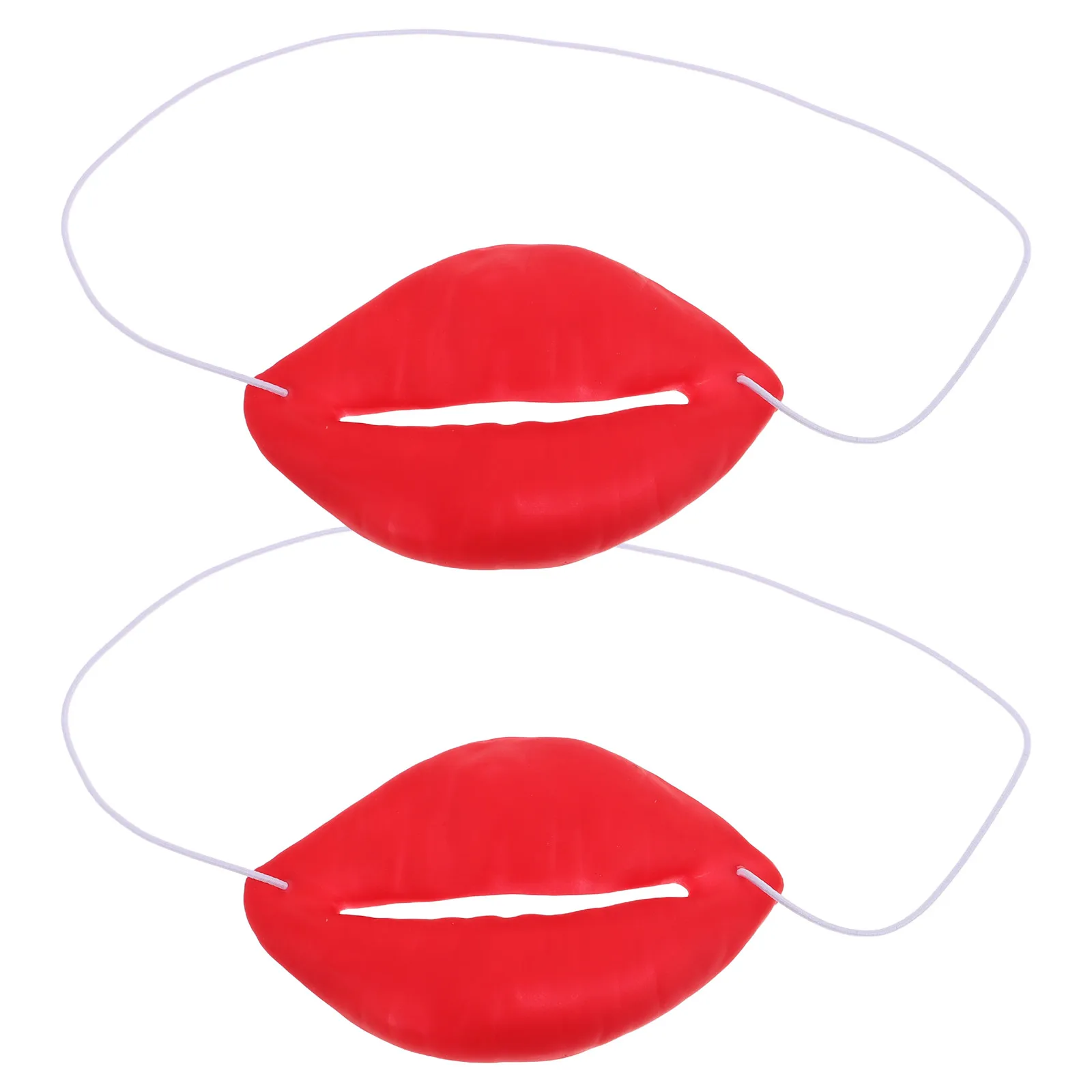 

2pcs Funny Big Mouth Lip Photo Booth Props Red Lip Cosplay Party Accessories Halloween Masquerade Supplies Toy