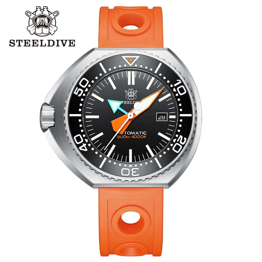 

STEELDIVE STORE SD1985 Big Automatic Mechanical Wristwatch Ceramic Bezel NH35 Movement Swiss Luminous 1200M Waterproof Watc