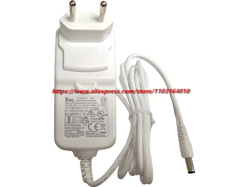 Genuine KTEC 12V 3A 36W AC Adaptor KSA-36W-120300D5 KSAP0361200300D5 Power Adapter Charger 5.5*2.1mm US/EU/UK Plug
