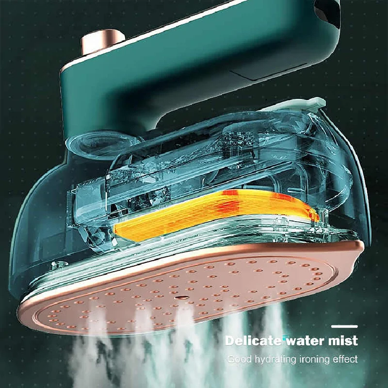 

Mini Professional Ironing Machine Travel Steam Iron Electric Iron Handheld Folding Alloy