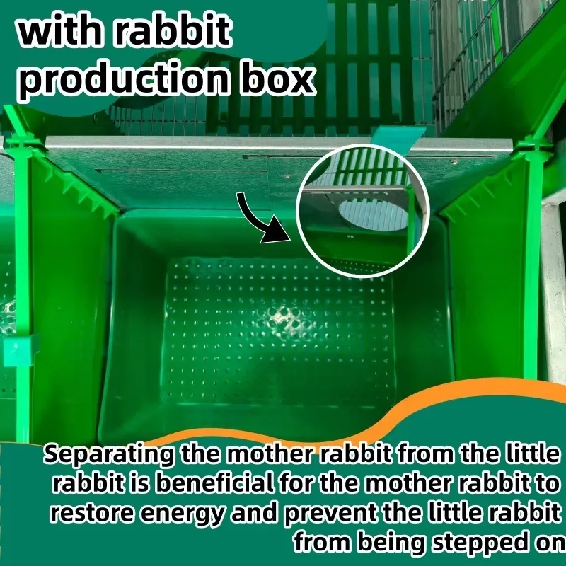 24 Position 2 Layer Rabbit Cage European Style Rabbit Cage Mesh Rabbit Breeder Cage for Animal Supplies