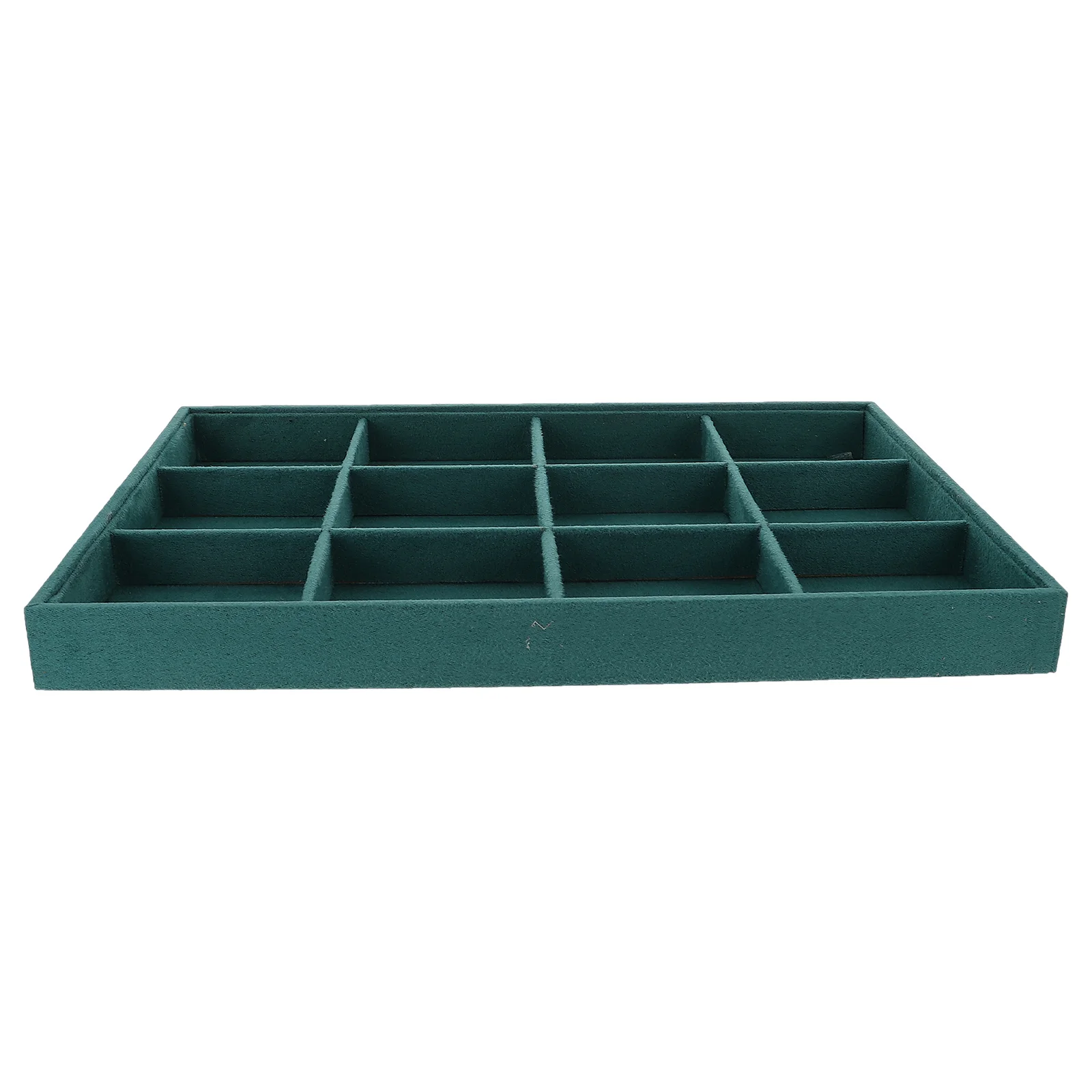 

1Pcs Velour Jewelry Storage Tray Elegant Multi-Grid Design for Watches Rings Necklaces Bracellets Easy to Carry Space-Saving