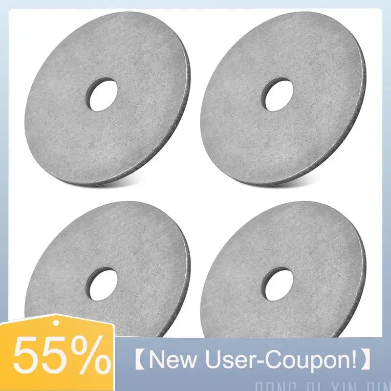 A81M New- Stainless Steel Washers 4X  For Low Profile Survey Stakes, Property Line Markers Visibility Of The Survey Maker Stakes