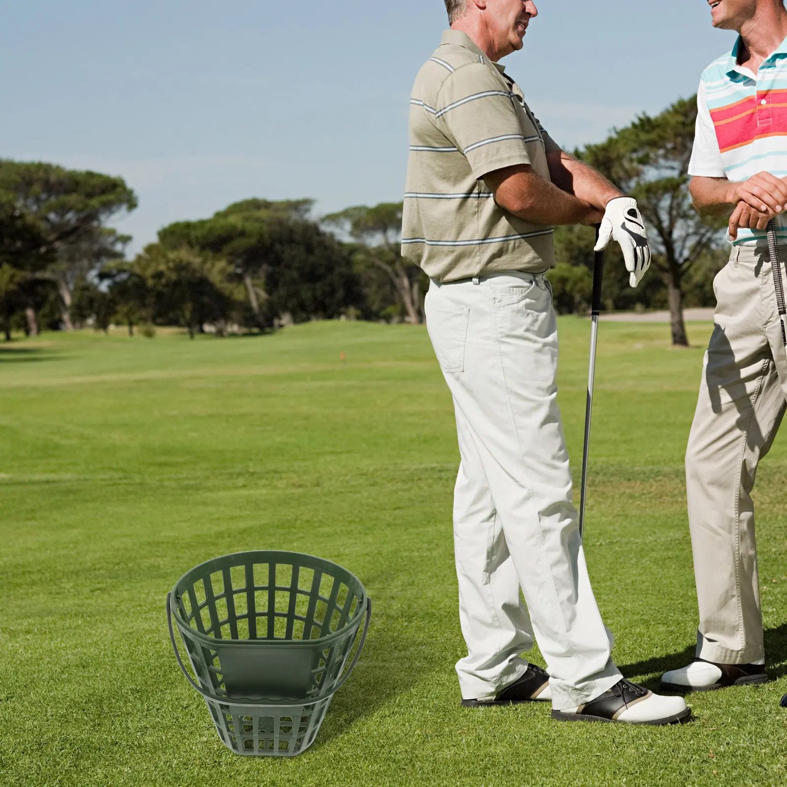 50Pcs Plastic Golf Ball Basket Strong Hollow Build Easy Drainage Large Capacity Golf Ball Holder Outdoor Practice Tool