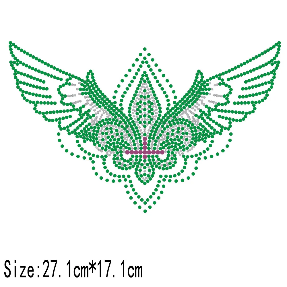 TC Wholesale Light Green 20 Bags Hot Fix Rhinestones Flatback Multiple Specifications Iron-on Stone for Clothing DIY Accessories