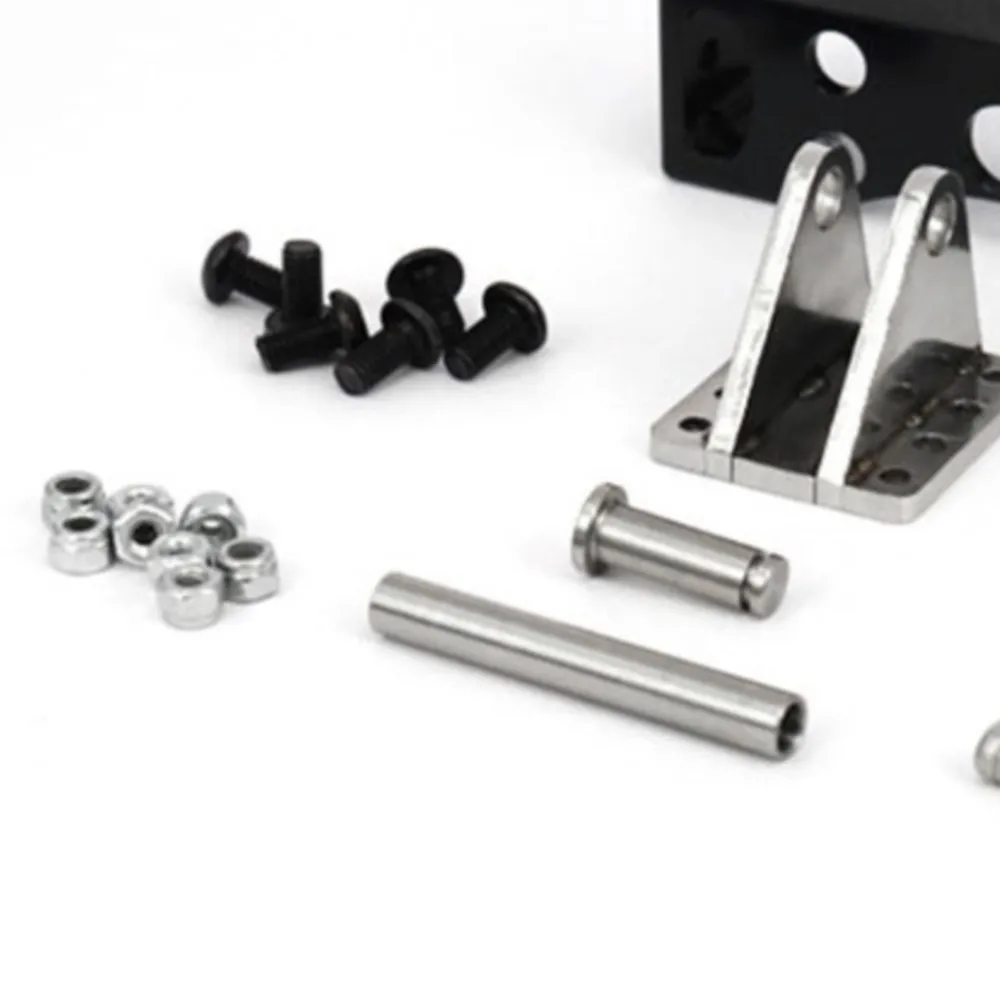 LESU RC Parts Metal Hydraulic Cylinder Base 120MM for 1/14 Tamiyaya RC Dumper Truck Remote Control Car RC Toys DIY Model