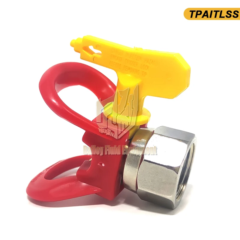 Red Airgun Tip Nozzle Bracket 517 519 Reversible Spray Gun Tip and Wa9ner T1tan Tip Guard