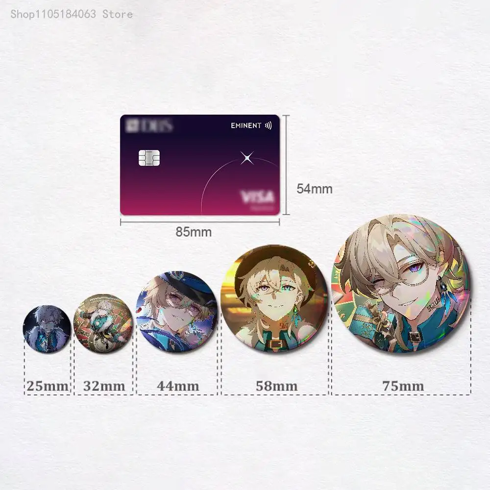 Aventurine HSR 32mm 58mm 75mm 44mm 25mm Anime Badges Brooches DIY Pins Decorations Birthday Gifts
