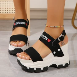 Women Platform Sandals 2025 New Summer Chunky High Heels Sandals Female Fashion Beach Wedges Shoes for Women Sandalias De Mujer