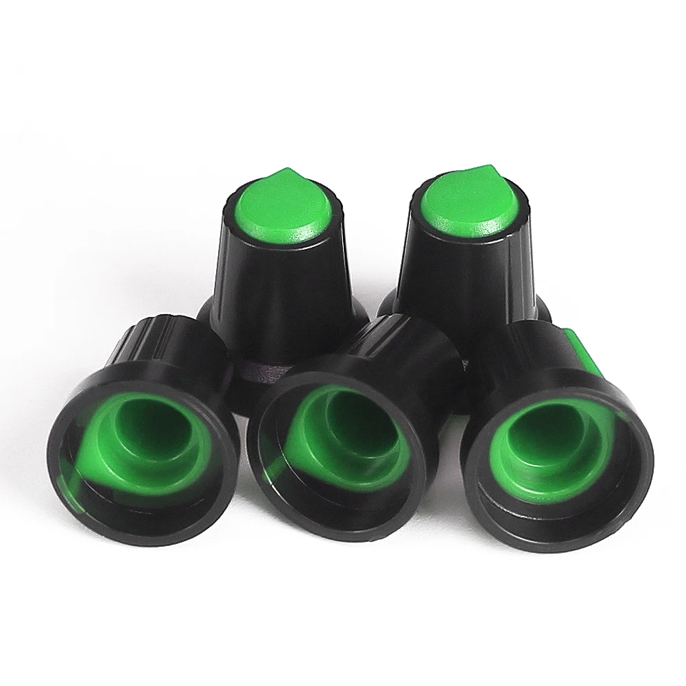 10 шт. WH148 AG2 крышка переключателя потенциометра 15 х17 мм зеленые пластиковые ручки набор ручек сливы