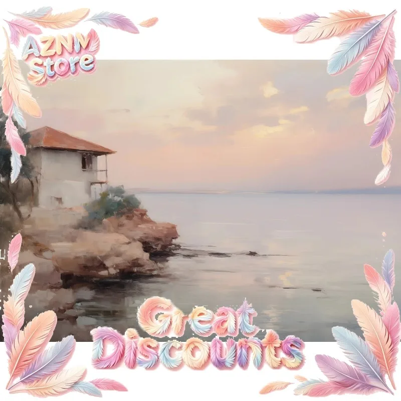 2026 Classic Sunlight Beach Wildflower Boat Natural Landscape Canvas Print Sea Scenery Posters Art Wall Picture Modern  Room