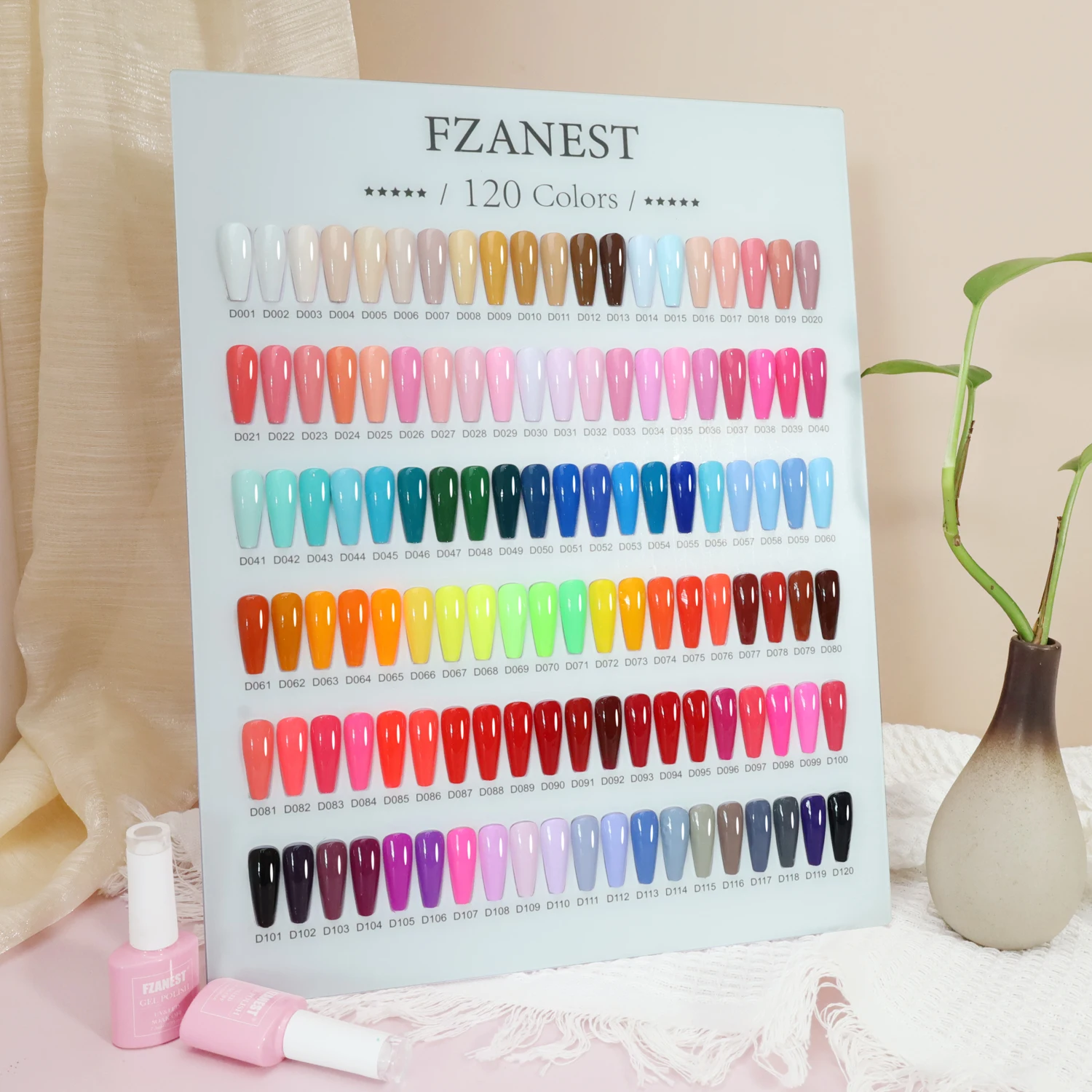 FZANEST 120colors Luxury Nail Polish Gel Custom Enamels Nail Supplies Gel Armine White Gel Polish Private Label Nails