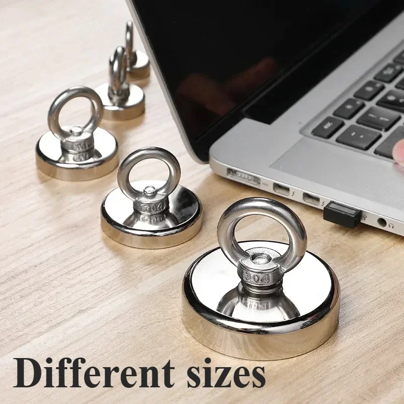 Heavy Duty Underwater Salvage Magnet Strong Magnetic Ring for Easy Retrieval and Fixing.6x10/6x20mm Climbing safety rope