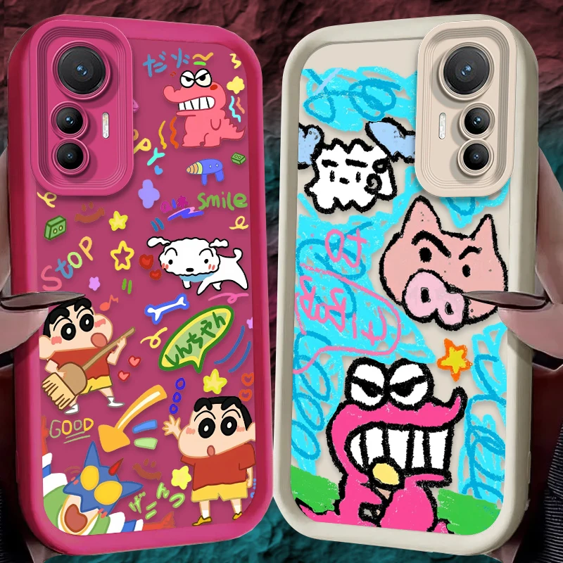 Crayon Shin-chan Cute Graffiti Case For Xiaomi Mi 17 Pro Max 15 Ultra 14 13 12 12X 12S 11 Lite 5G NE 15T 14T 13T 12T 11T Pro