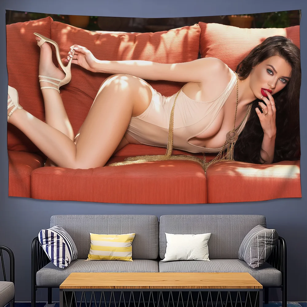 الممثل المثير لانا Rhoades العلم للتخييم في الهواء الطلق بار نزهة ديكور المنزل حلي راية #5