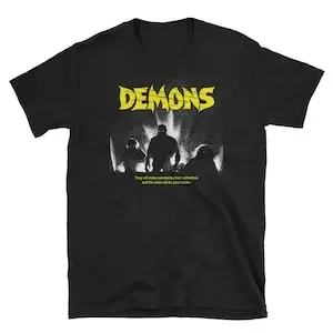 Demons T-Shirt, Dario Argento, Lamberto Bava, 80s Horror Shirt, Slasher Film, Cult Movie, Losstt Boyyss view 5