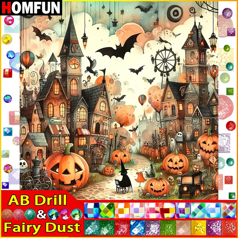 HOMFUN Fairy Dust AB 5D DIY Diamond Painting 