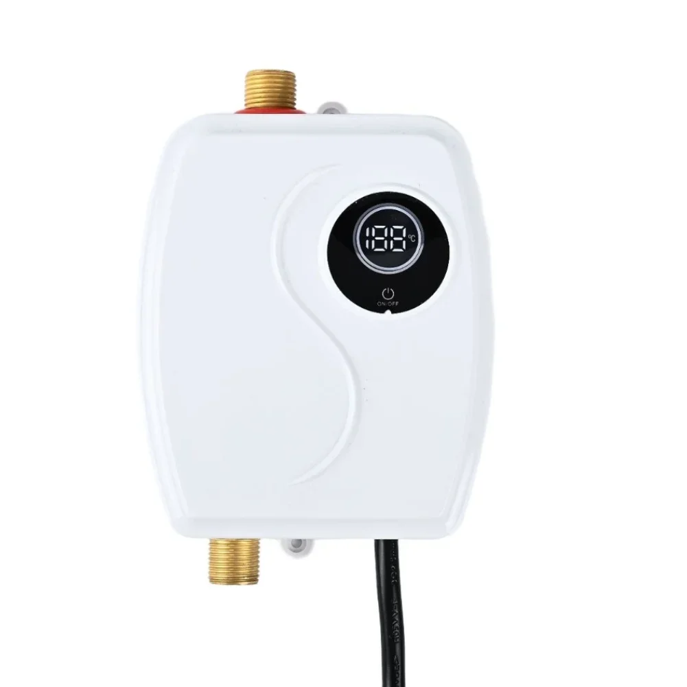 Tankless Water Heate For INSTANT 3000W Electric Tankless Water Heater Delivers Hot Water With Digital-Display For Kitchen Bath