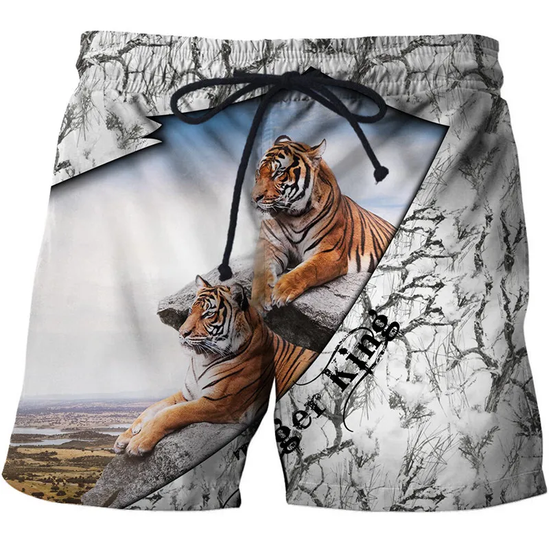 Calções 3D multicoloridas para homens, calça casual, roupa de casa, shorts sexy, emenda, T N D M K N N, verão