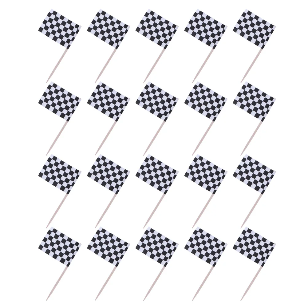 

200pcs Toothpick Flags Cake Decorative Picks Blank DIY Union Jack Birthday Party Supplies Wooden Cocktail Picks Dessert Topper