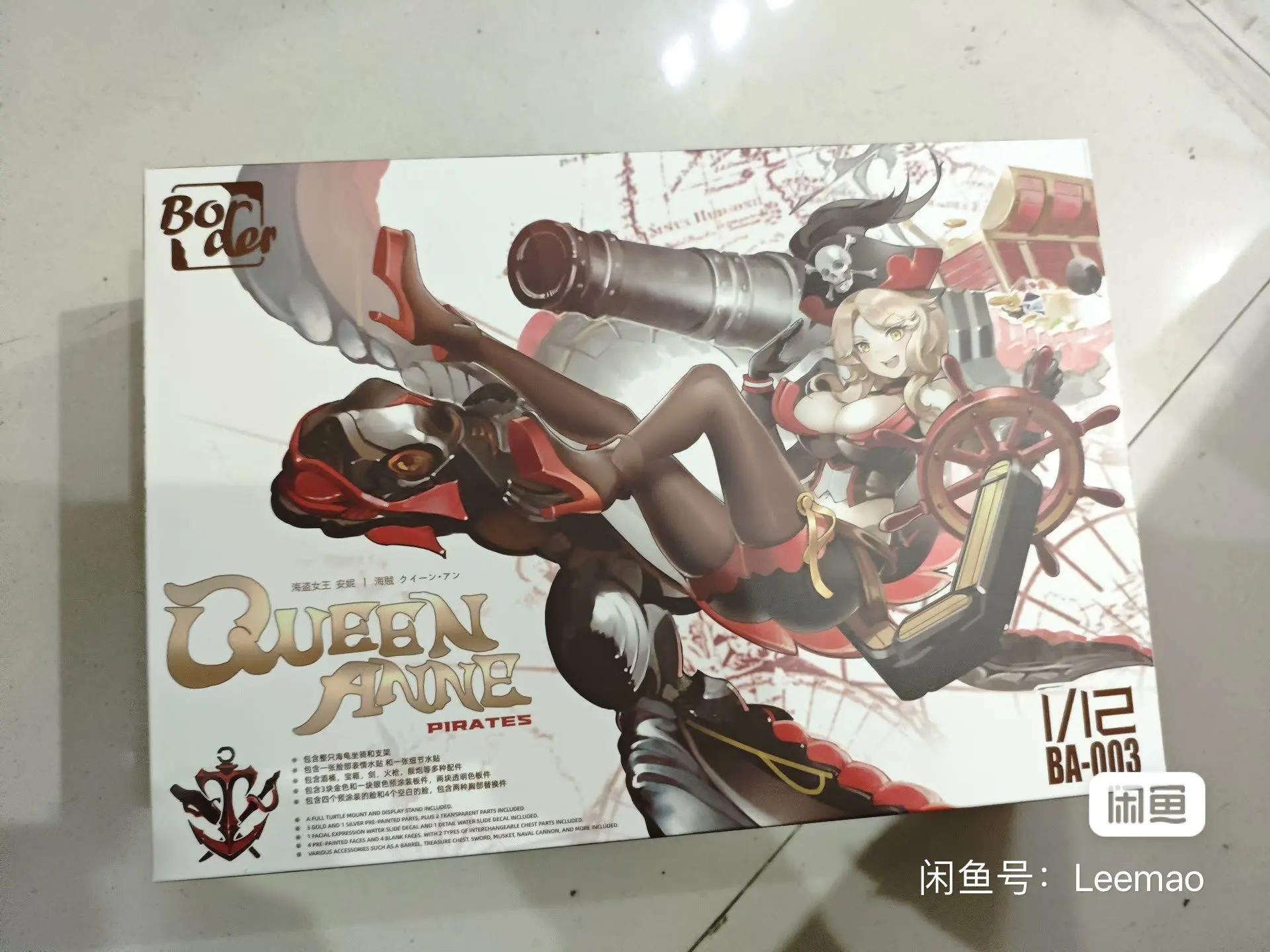 

New Border Model Queen Anne Pirates Ba-003 Assembly Female Action Figure Model Kits Collectible Birthday Gift Desktop Ornament