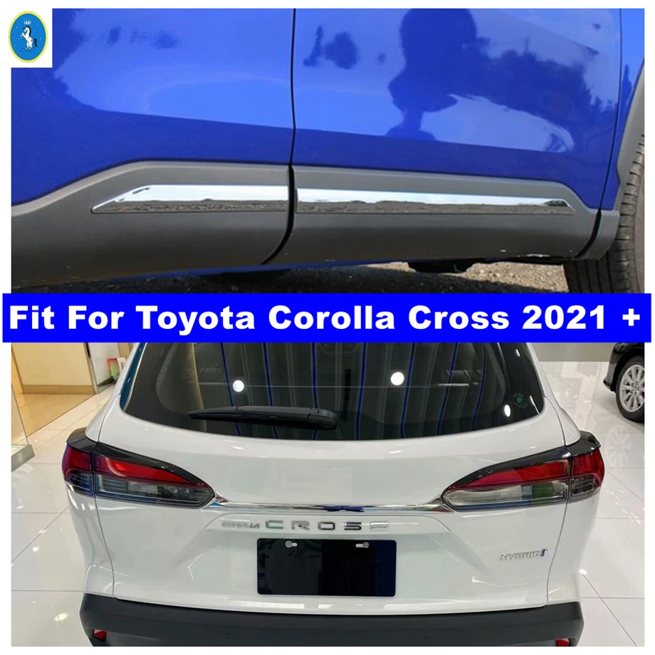 

ABS Auto Accessories Rear Trunk Tailgate Door Molding Boot Garnish Body Stripes Cover Trim For Toyota Corolla Cross 2021 - 2024