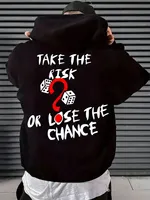Men's hooded sweatshirt casual graphic design hooded sweatshirt and kangaroo bag fashionable printed streetwear
