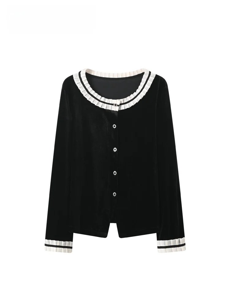 

Cara CLUB, длинный вязаный свитер с кружевным воротником больших размеров, женский осенне-зимний новый топ размера плюс Sister Good Taste