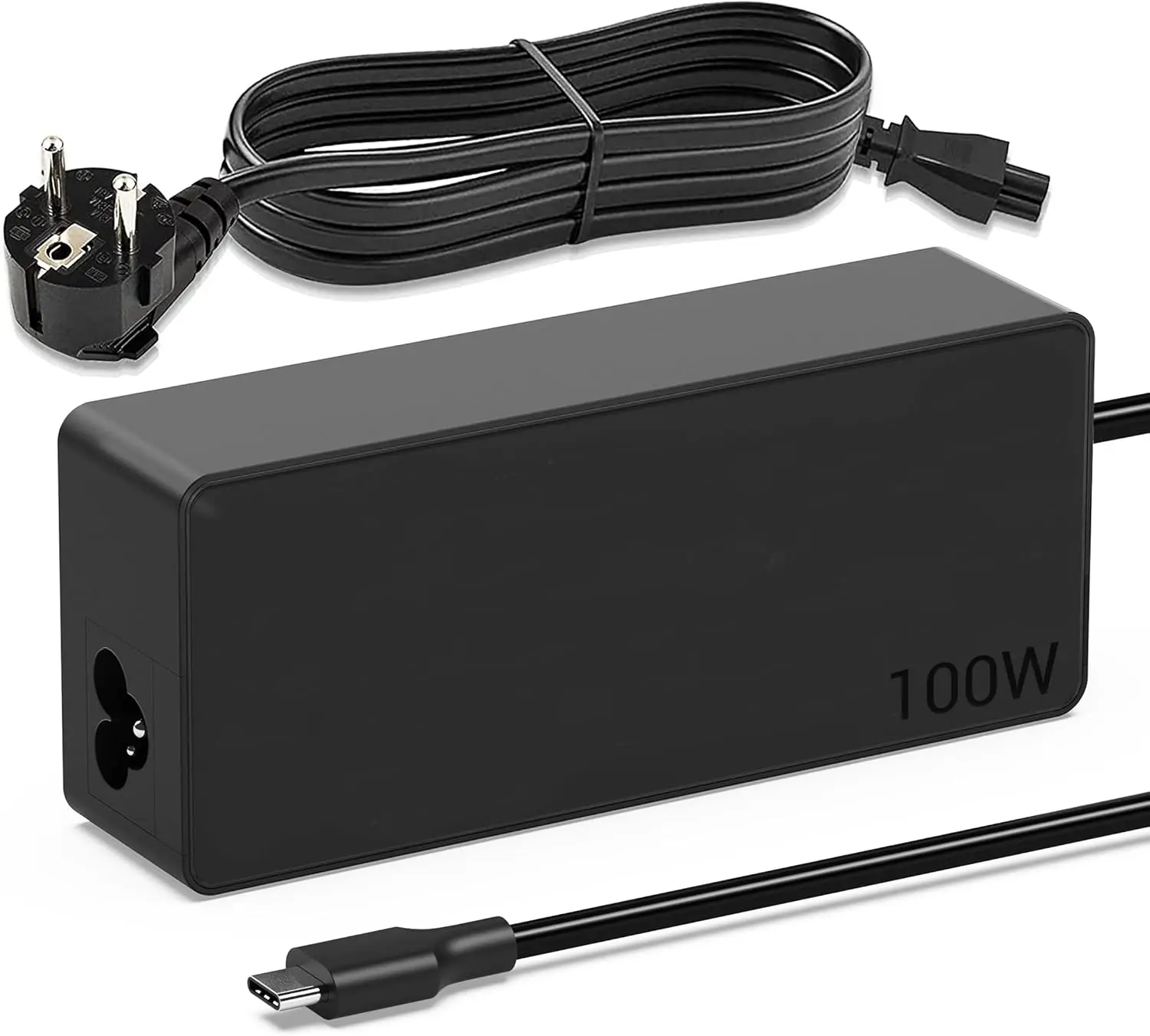 Cargador para portátil USB C de 100W, adaptador de corriente USB C de 96W 90W 87W 65W 45W para HP Spectre X360, MacBook Pro/Air, Dell Latitude, Lenovo