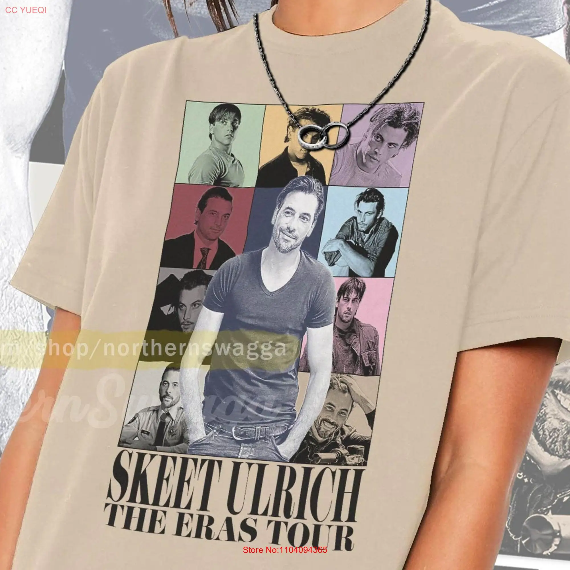 Skeet ulrich kemeja wisata keren fan art t 90s poster 616 tee lengan panjang atau pendek