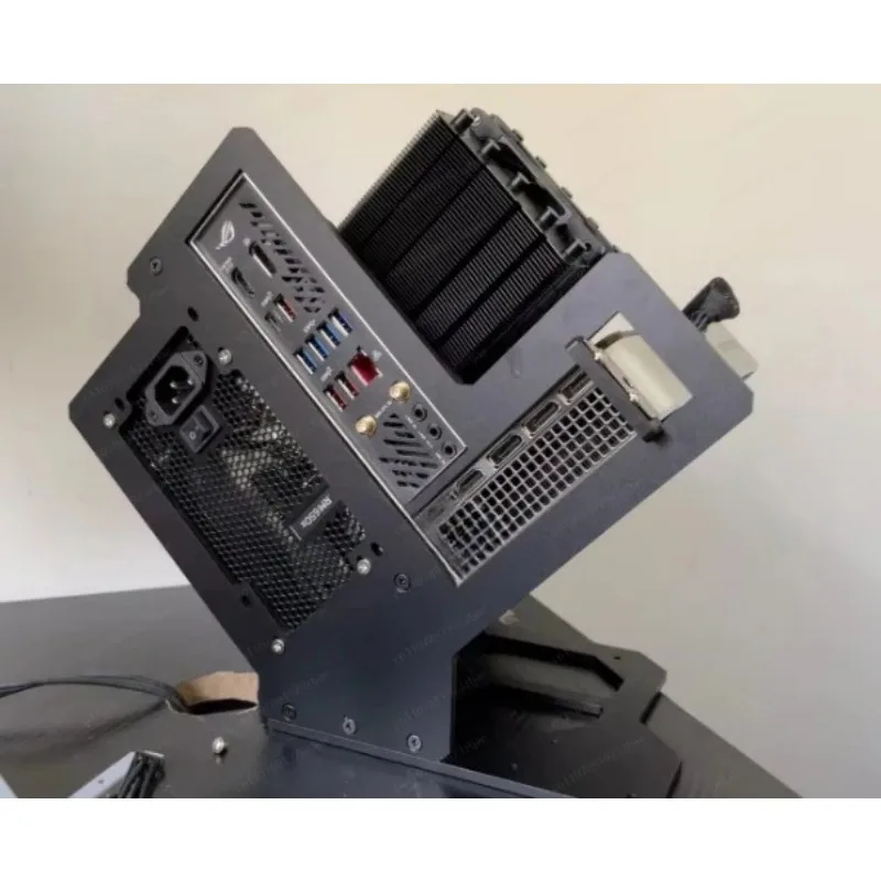 A45 Aluminum Alloy Open Chassis Frame for ITX Mini-ITX Motherboard, Open Air Computer Hardware Test Bench
