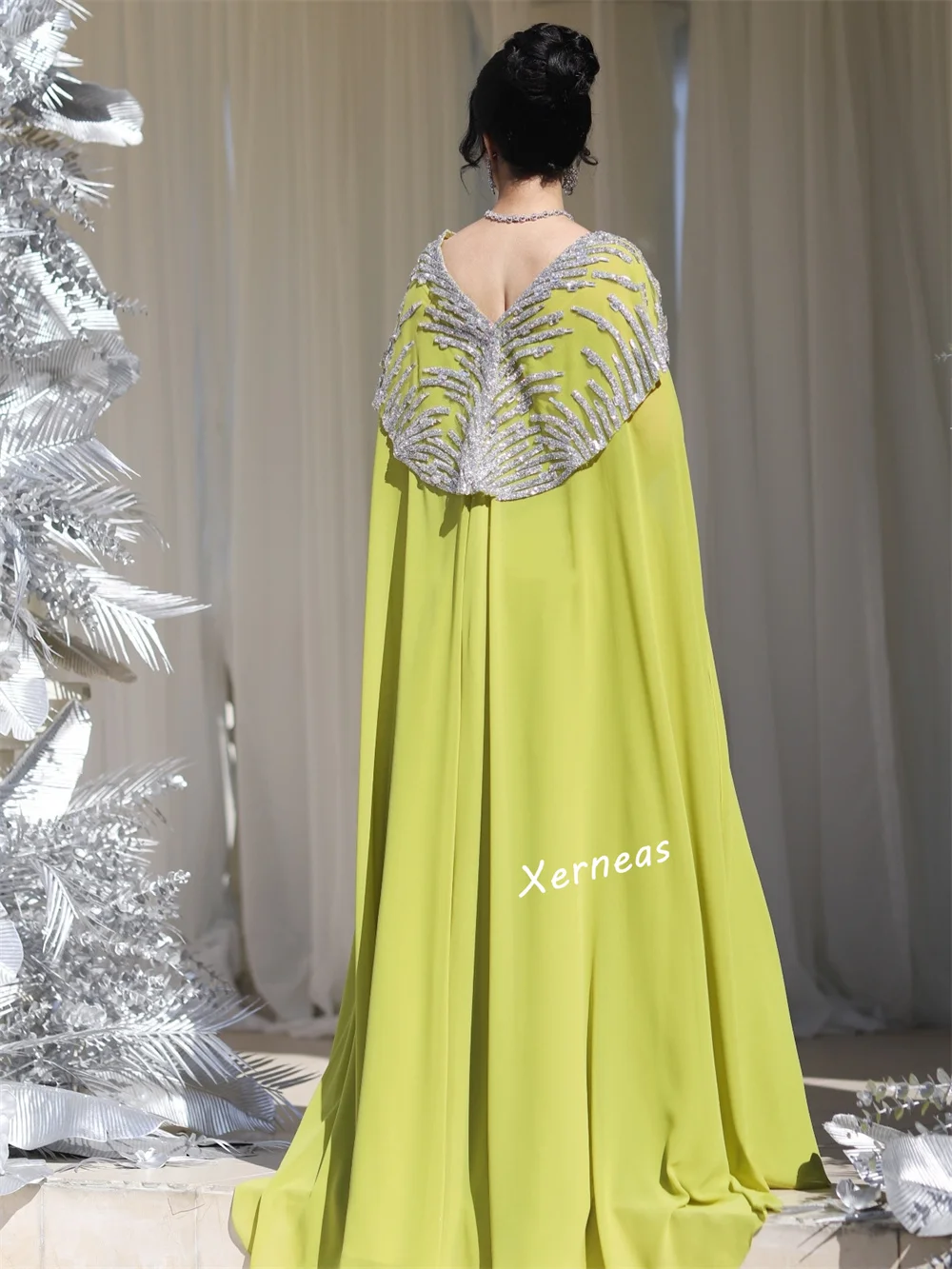 Vestidos de noite personalizados fora do ombro longo xale arábia saudita a linha vestidos longos sob medida ocasião elegante festa brilho