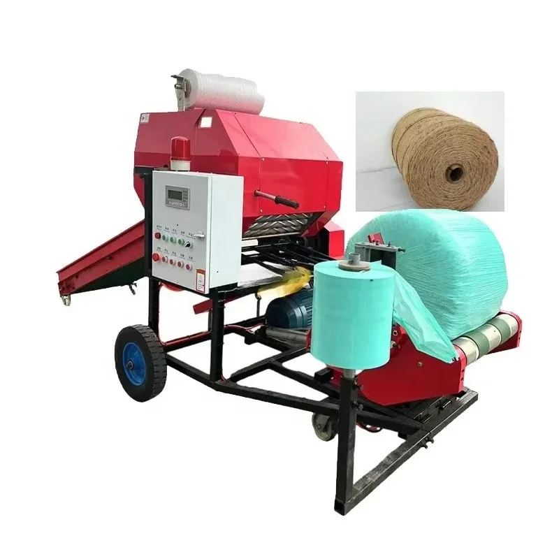 Advanced Diesel-Powered Automatic Silage Baler for Grass, Feed, and Straw Wrapping with Low Noise