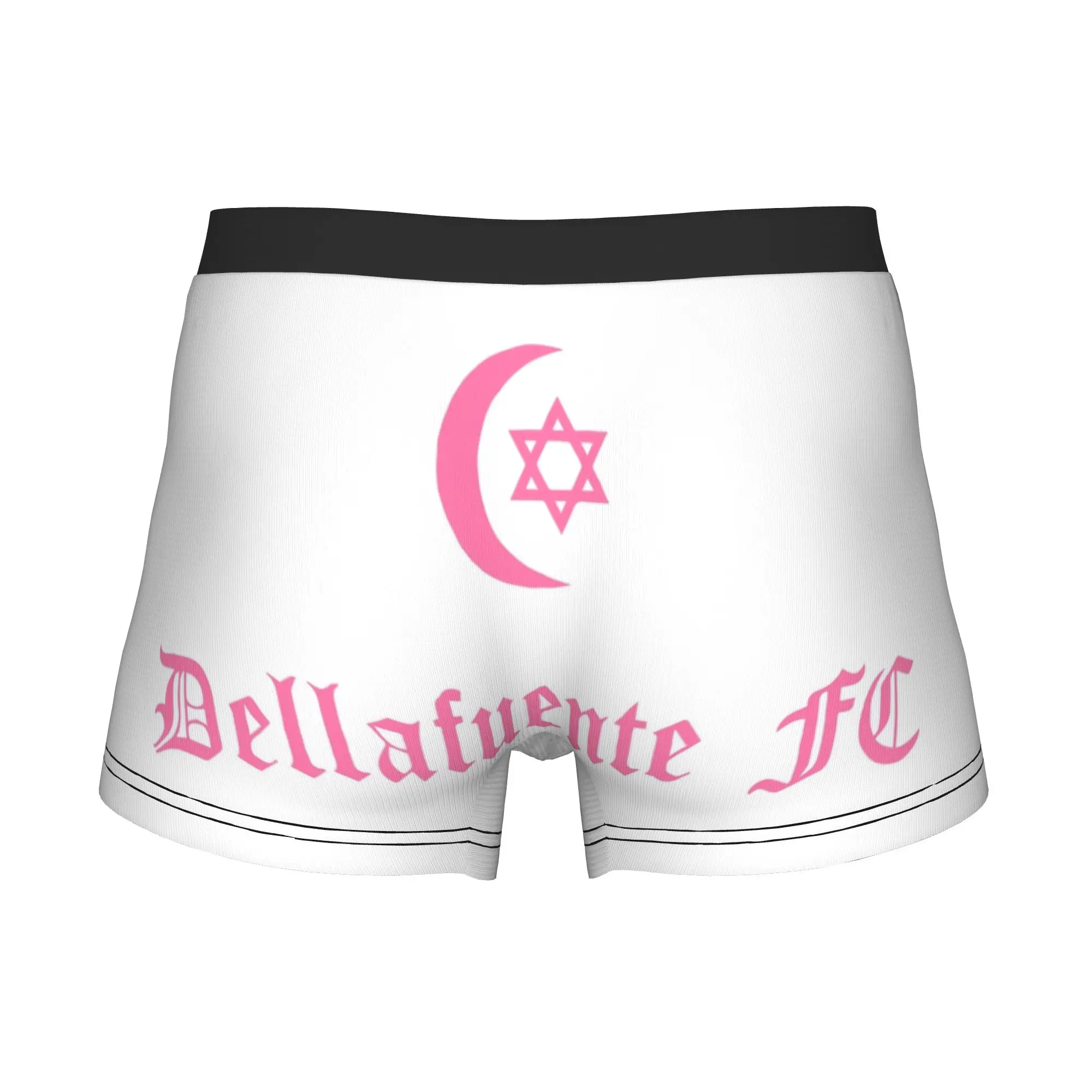 Dellafuente  Logo Boxer Shorts For Men 3D Printed Singer Songwriter  Underwear Panties Briefs Stretch Underpants