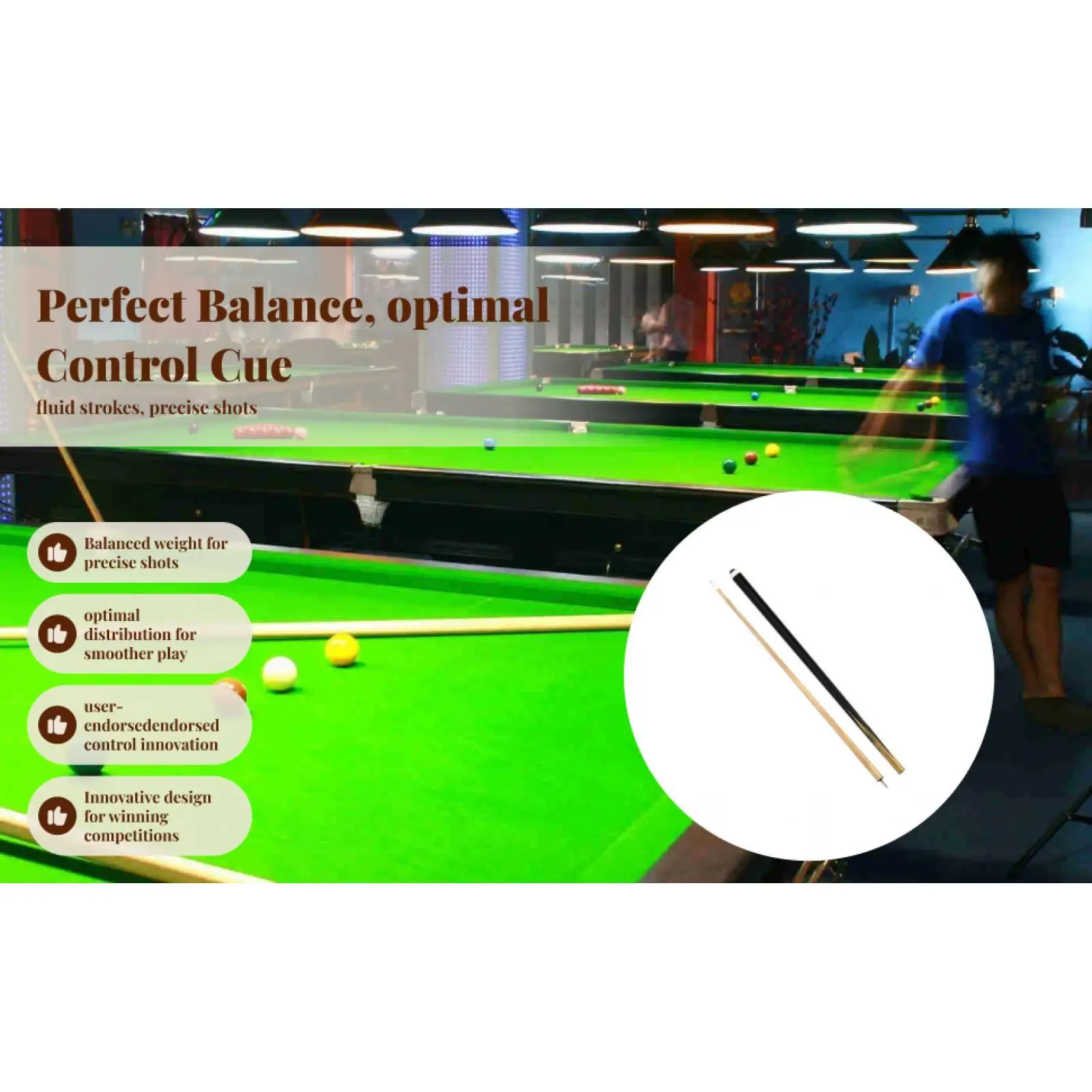 

Kids Pool Cue Children's Practice Cue 48'' Wood 1/2 Split Shorty Cues Hardwood Pool Sticks for Girls Boys Billiards Equipment