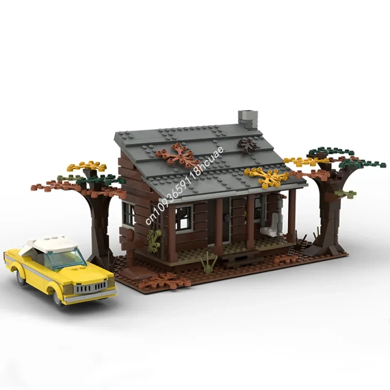 

598PCS City The Evil Dead Knowby Cabin House Street Model Moc Building Blocks Stacking Bricks Creative Educational Toys Kid Gift