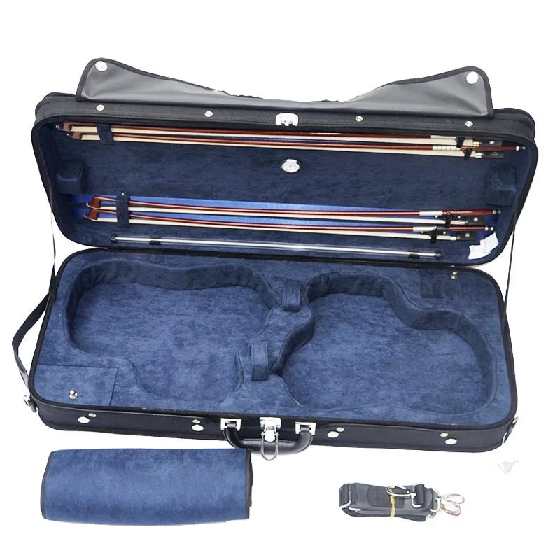 4/4 Violin Case Viola Case Mixed Wood Hard Box Adjustable Square Box Violin Square Case