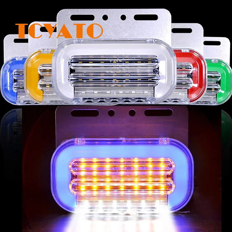 

TYCYATO Large truck side lights 24V and 12V ultra-bright waterproof led width indication tire strong light side lights