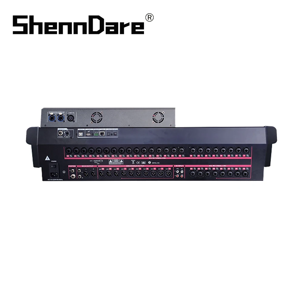 ShennDare M32 Professional Digital Mixer 32 Channels DJ Mixer Audio Console Mixing Table Record Equipment Audio Processor Stage