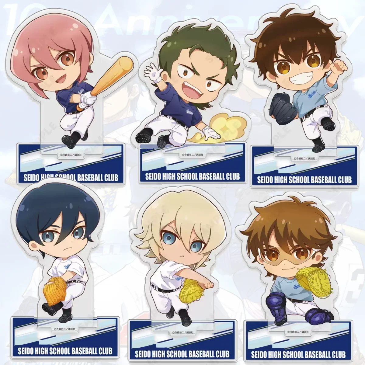 Anime Ace of Diamond Act II Stylish 10cm Acrylic Stand, Narumiya Mei, Mother's Day Present for Sports Anime Fans  keychain