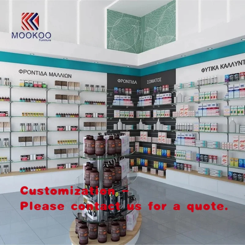 custom.Good Quality Customized Pharmacy Flagship Shop Display Furniture Drug Store Sale