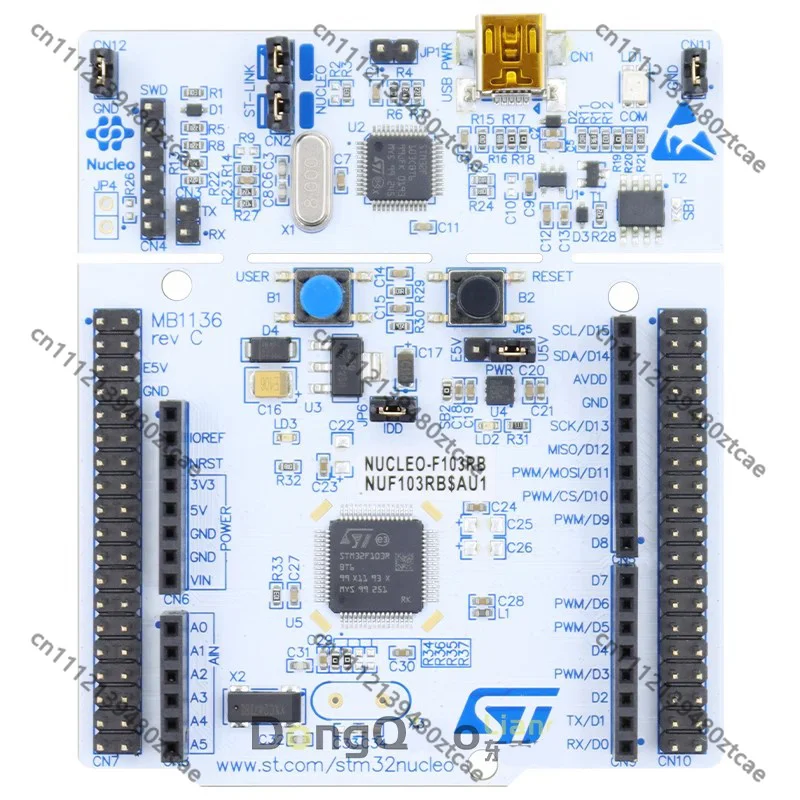 64 Pin ARM Cortex-M3 MCU Development Board, 128KB Flash Microcontroller Experiment Proto Board For Embedded Learning